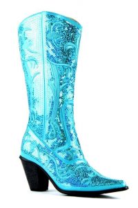 Helen's Heart Bling Cowboy Boot in Turquoise! www.nchantment.com